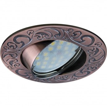 Встраиваемый светильник (литой) ECOLA MR16 DL114 FR1604EFF черненая медь Встраиваемый светильник (литой) ECOLA MR16 DL114 FR1604EFF черненая медь